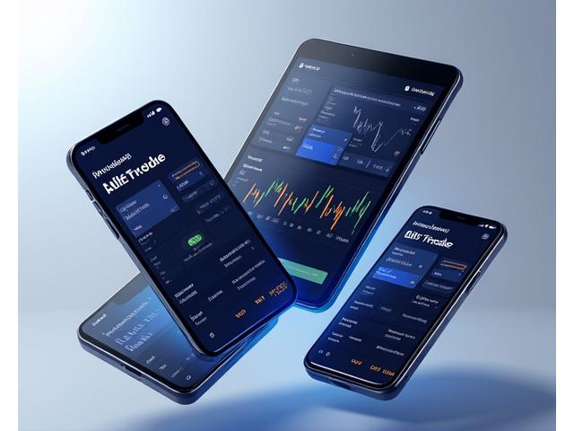 Multiple mobile devices displaying various crypto application screens with clean, responsive designs, highlighting gesture interactions and dark mode interfaces.