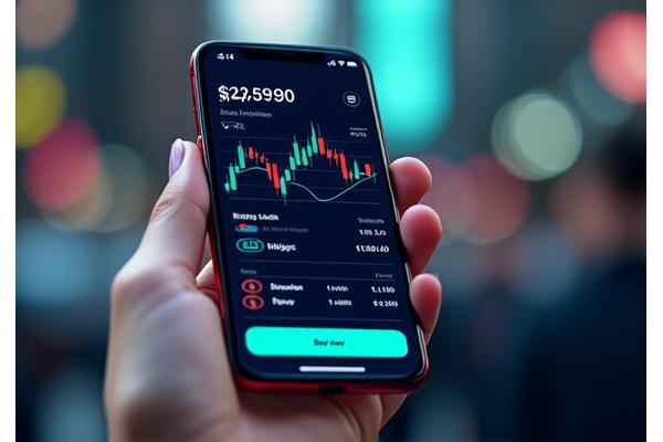 Intuitive crypto trading app interface designed by Ignite Labs featuring real-time market data and one-click trading.