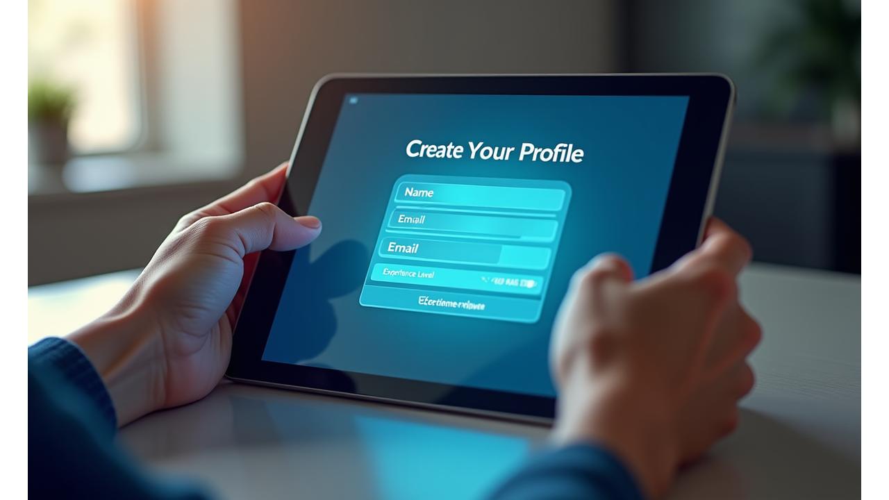 Step 1: Create an account and choose your investment simulation profile