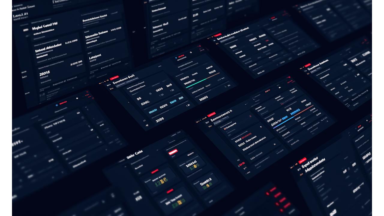 Carousel of screenshots showing different advanced modeling tools with interactive elements and sample data, highlighting features.